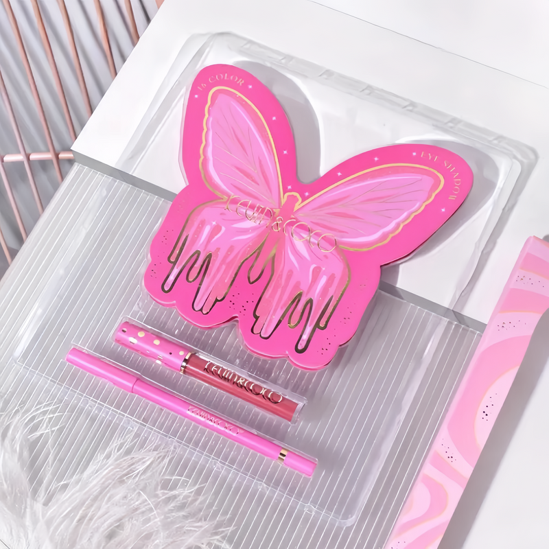 🦋 Chic Butterfly Dreams 16-Shade Makeup Set 🌈