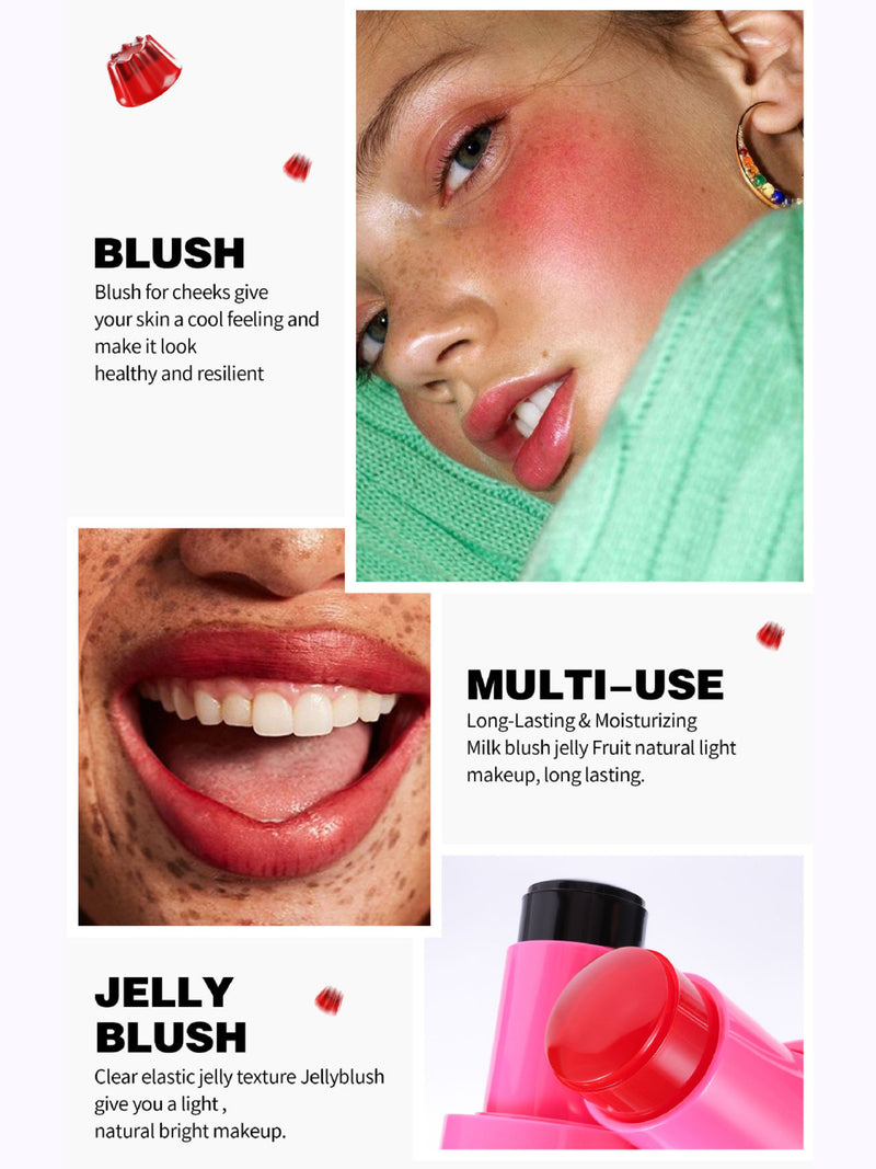 Juicy Heart Jelly Tint: 5-Color Natural Flush for Cheek & Lip💄