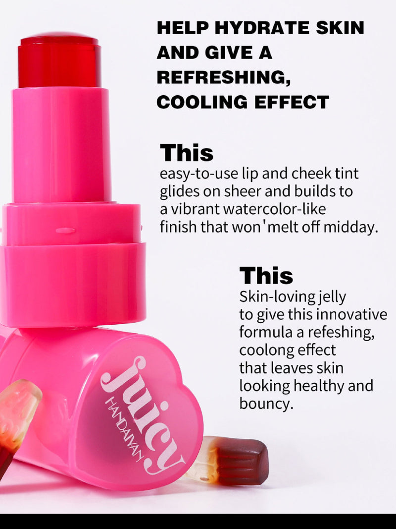 Juicy Heart Jelly Tint: 5-Color Natural Flush for Cheek & Lip💄