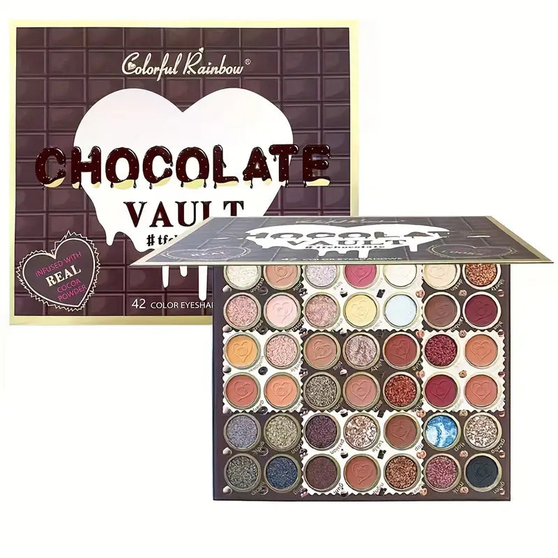 🍫 42-Color Chocolate Eyeshadow Palette 🎨