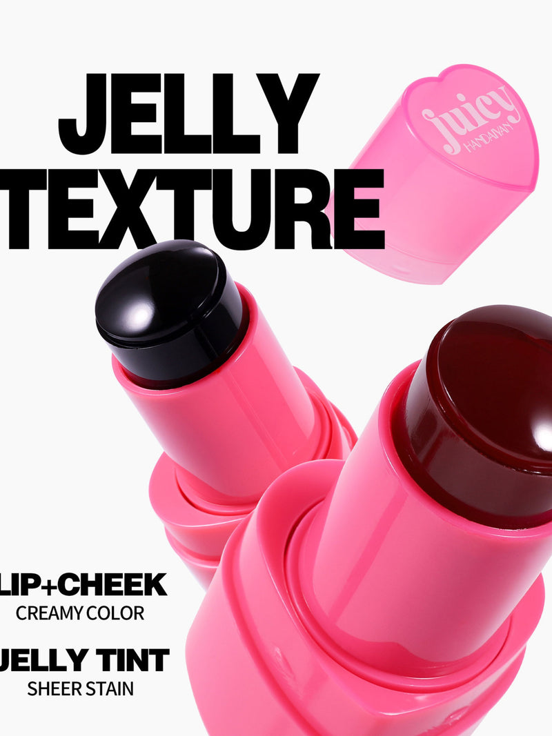 Juicy Heart Jelly Tint: 5-Color Natural Flush for Cheek & Lip💄