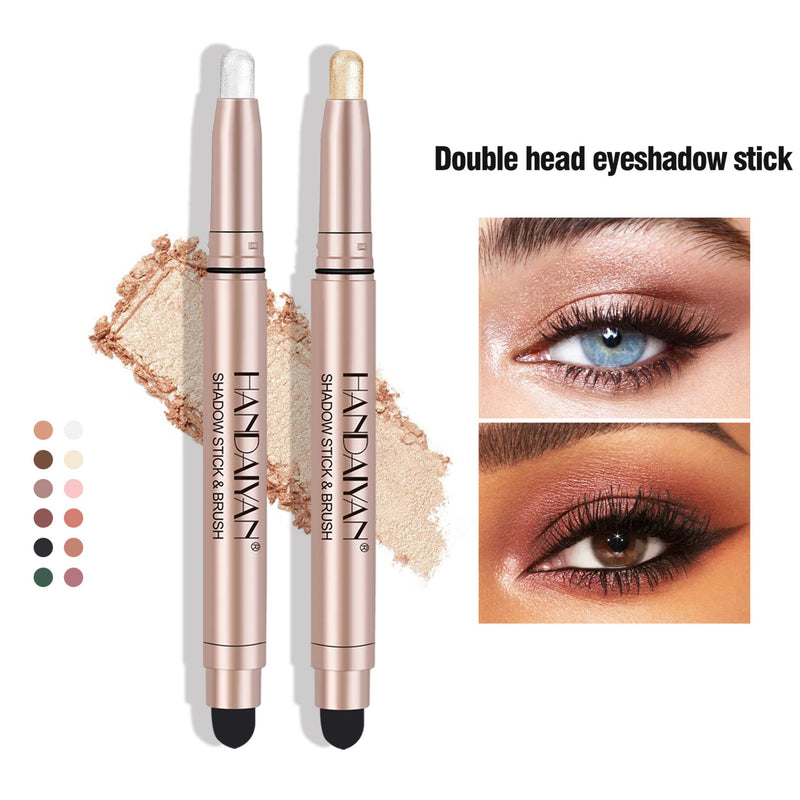 12-Color Double-Ended Eyeshadow Stick: Instant Eye Look Perfection🩷