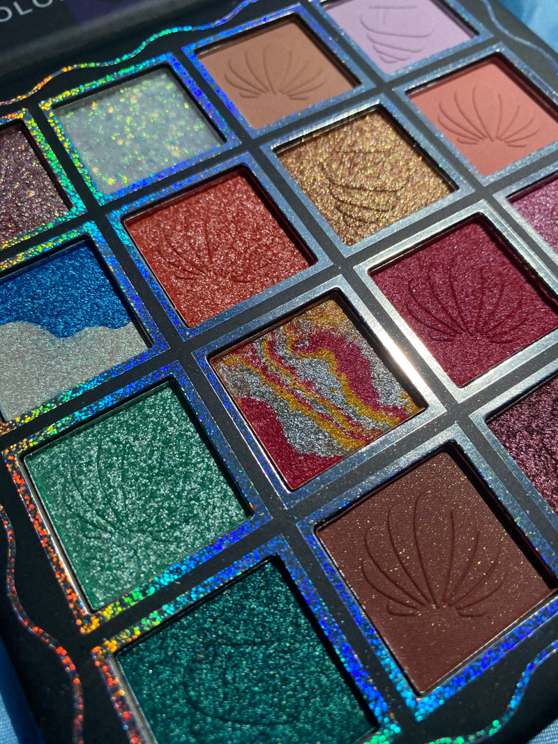 🌊16-Color Mermaid Eyeshadow Palette🧜‍♀️