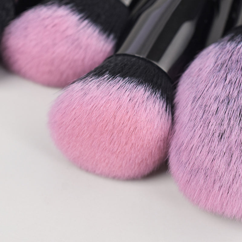 Black & Pink GlamPro Makeup Brush Set